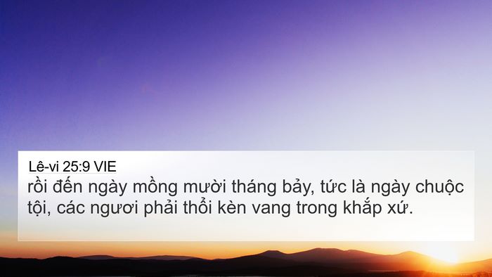 Lê-vi 25:9 VIE Bible Verse Image
