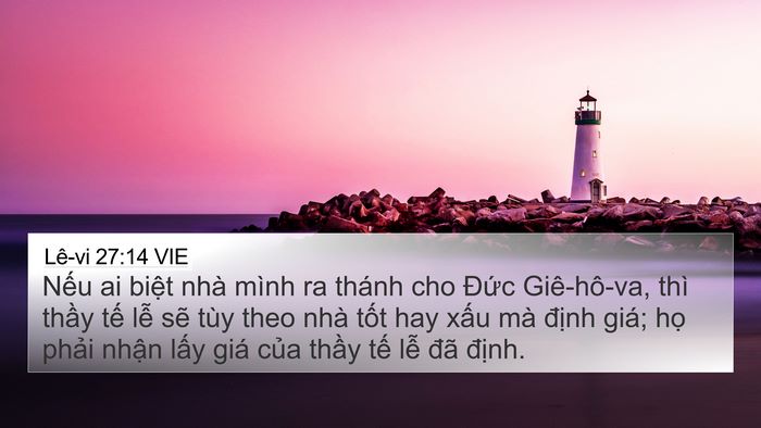 Lê-vi 27:14 VIE Bible Verse Image