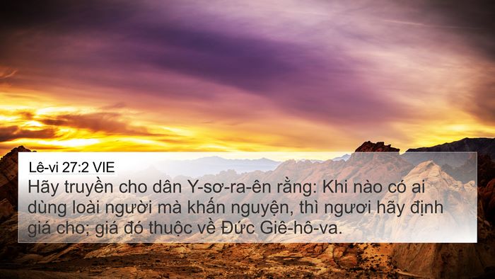 Lê-vi 27:2 VIE Bible Verse Image
