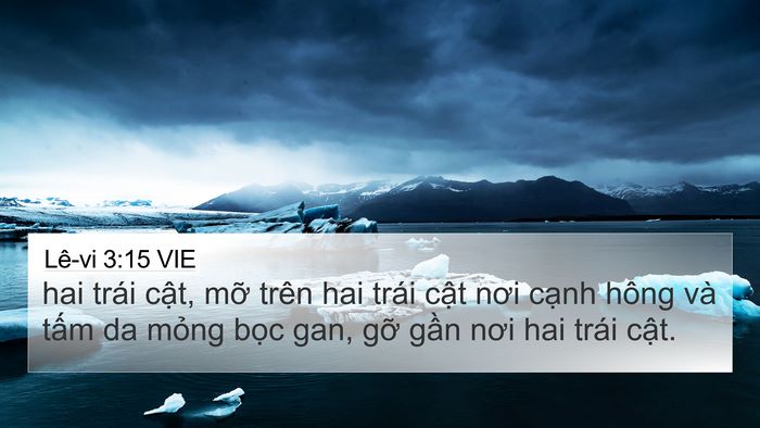 Lê-vi 3:15 VIE Bible Verse Image