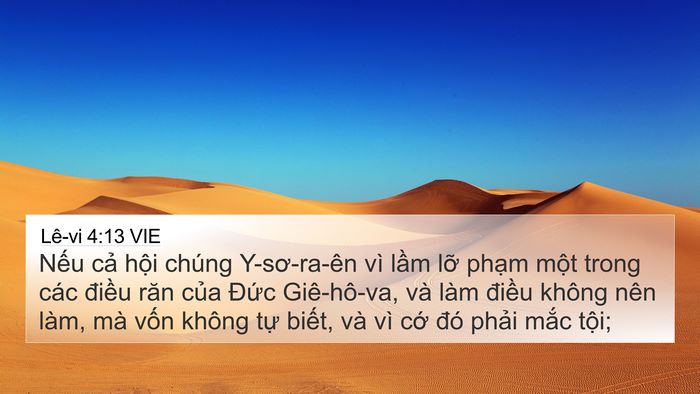 Lê-vi 4:13 VIE Bible Verse Image