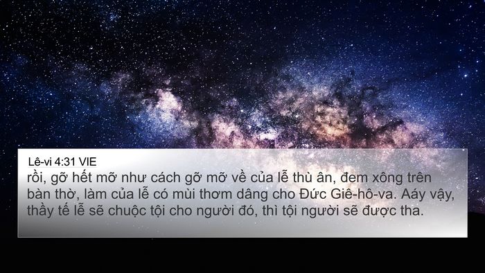 Lê-vi 4:31 VIE Bible Verse Image
