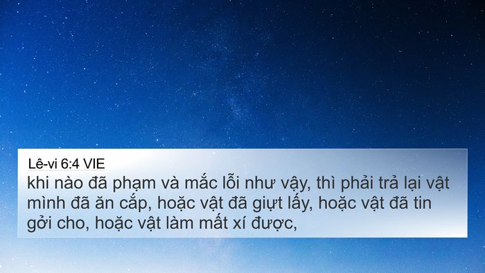 Lê-vi 6:4 VIE Bible Verse Image