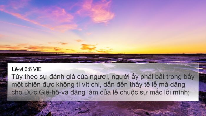 Lê-vi 6:6 VIE Bible Verse Image