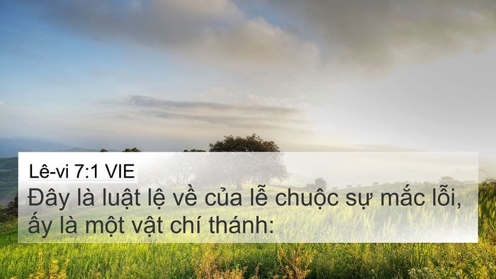 Lê-vi 7:1 VIE Bible Verse Image