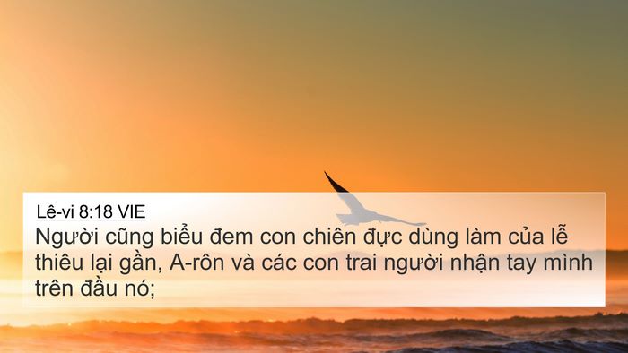Lê-vi 8:18 VIE Bible Verse Image