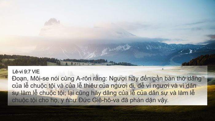Lê-vi 9:7 VIE Bible Verse Image