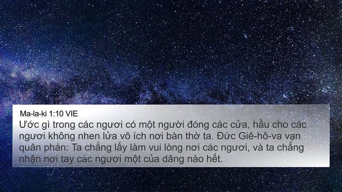 Ma-la-ki 1:10 VIE Bible Verse Image