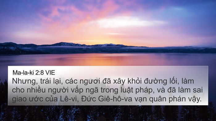 Ma-la-ki 2:8 VIE Bible Verse Image