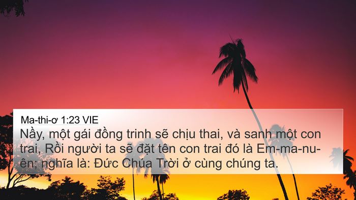 Ma-thi-ơ 1:23 VIE Bible Verse Image