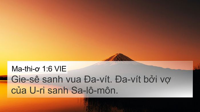 Ma-thi-ơ 1:6 VIE Bible Verse Image