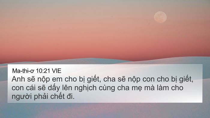 Ma-thi-ơ 10:21 VIE Bible Verse Image