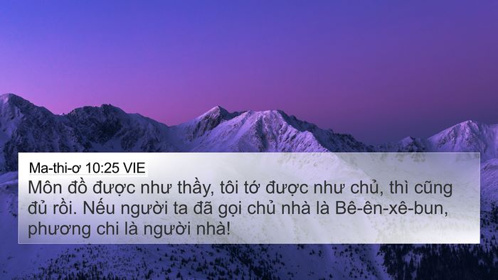 Ma-thi-ơ 10:25 VIE Bible Verse Image