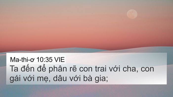 Ma-thi-ơ 10:35 VIE Bible Verse Image