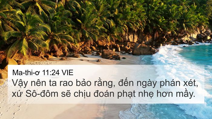Ma-thi-ơ 11:24 VIE Bible Verse Image