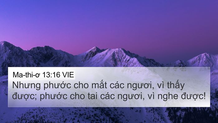Ma-thi-ơ 13:16 VIE Bible Verse Image