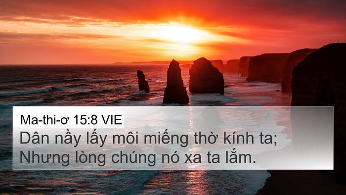 Ma-thi-ơ 15:8 VIE Bible Verse Image