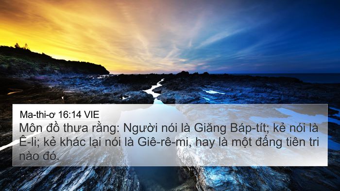 Ma-thi-ơ 16:14 VIE Bible Verse Image