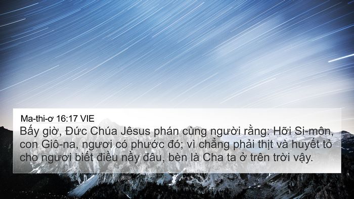Ma-thi-ơ 16:17 VIE Bible Verse Image