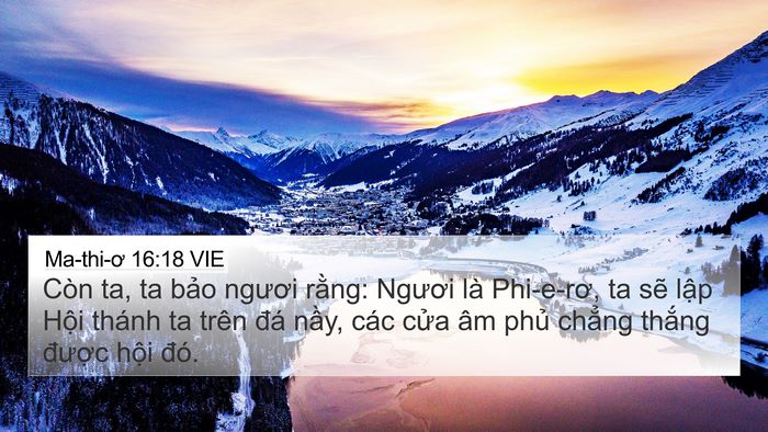 Ma-thi-ơ 16:18 VIE Bible Verse Image