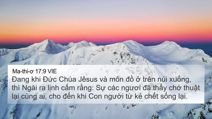 Ma-thi-ơ 17:9 VIE Bible Verse Image