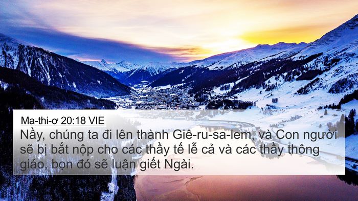 Ma-thi-ơ 20:18 VIE Bible Verse Image