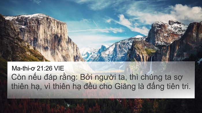 Ma-thi-ơ 21:26 VIE Bible Verse Image