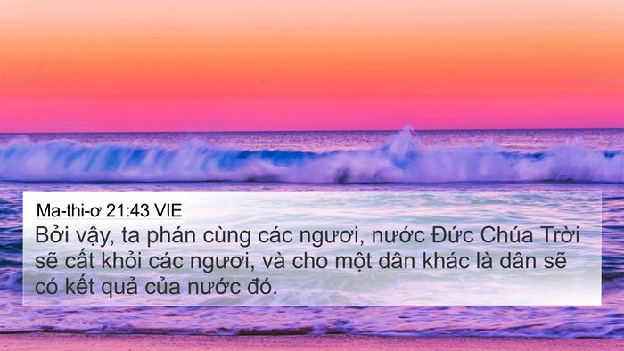 Ma-thi-ơ 21:43 VIE Bible Verse Image