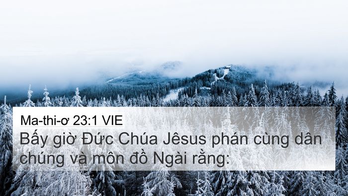 Ma-thi-ơ 23:1 VIE Bible Verse Image