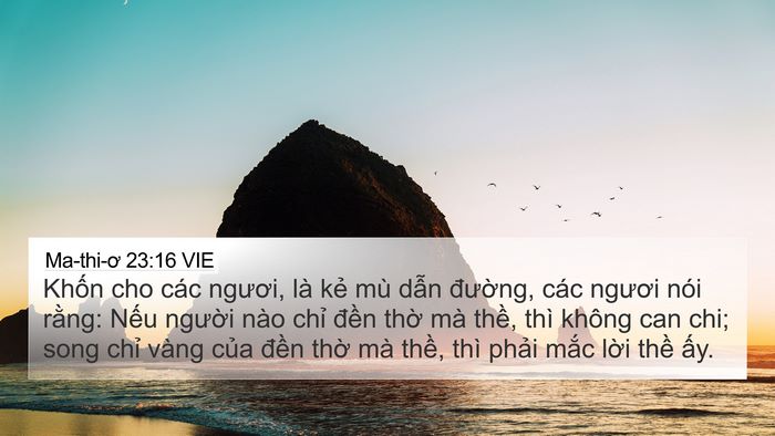 Ma-thi-ơ 23:16 VIE Bible Verse Image
