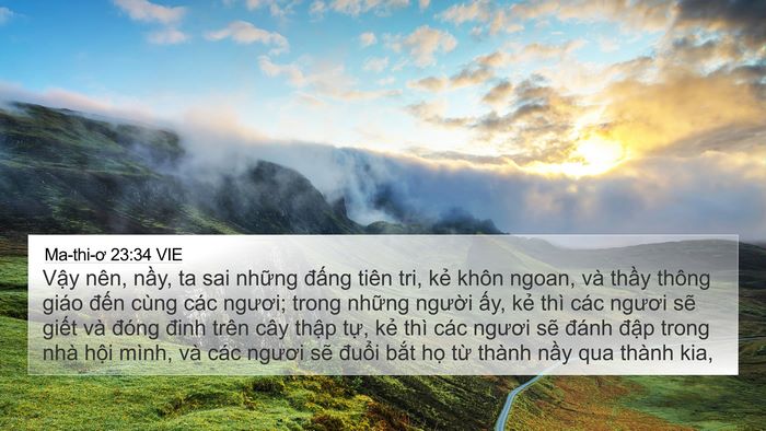 Ma-thi-ơ 23:34 VIE Bible Verse Image
