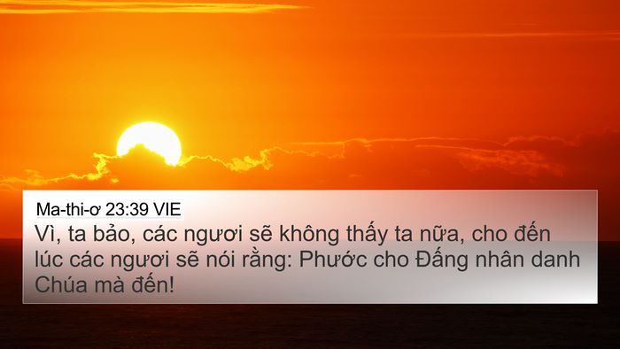 Ma-thi-ơ 23:39 VIE Bible Verse Image