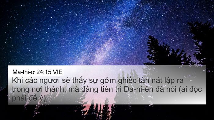 Ma-thi-ơ 24:15 VIE Bible Verse Image
