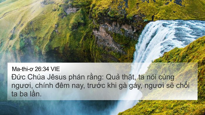 Ma-thi-ơ 26:34 VIE Bible Verse Image