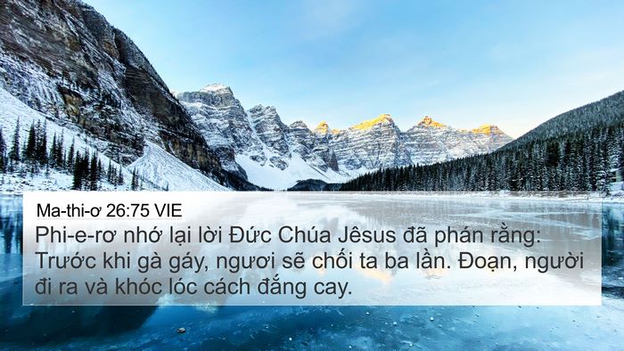 Ma-thi-ơ 26:75 VIE Bible Verse Image