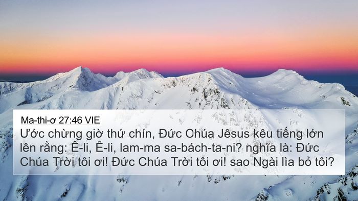 Ma-thi-ơ 27:46 VIE Bible Verse Image