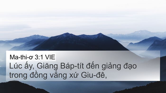 Ma-thi-ơ 3:1 VIE Bible Verse Image