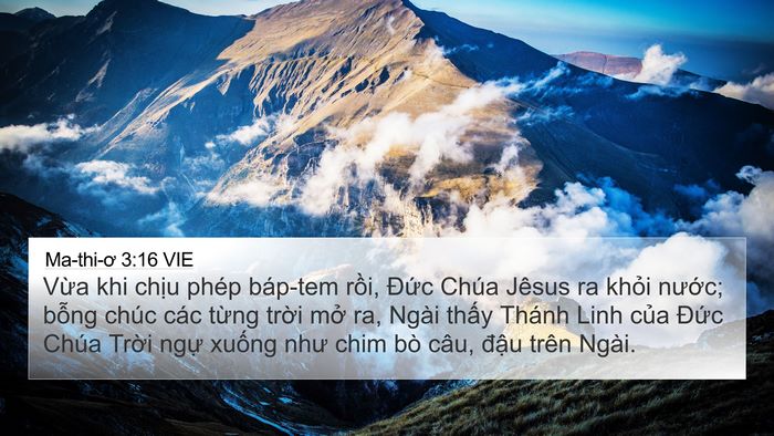 Ma-thi-ơ 3:16 VIE 4K Wallpaper - Vừa khi chịu phép báp-tem rồi, Đức - 4K Wallpaper Bible Verse