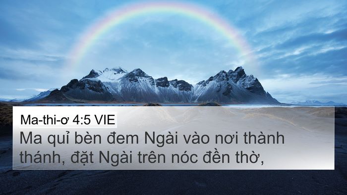 Ma-thi-ơ 4:5 VIE Bible Verse Image