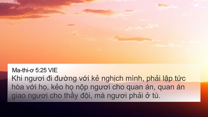 Ma-thi-ơ 5:25 VIE Bible Verse Image