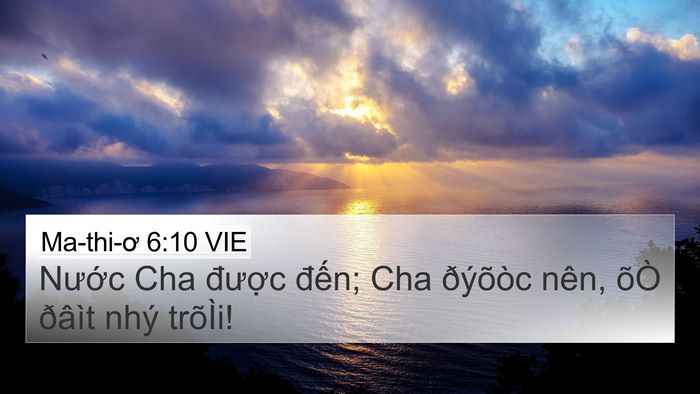 Ma-thi-ơ 6:10 VIE Bible Verse Image