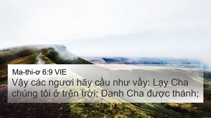 Ma-thi-ơ 6:9 VIE Bible Verse Image