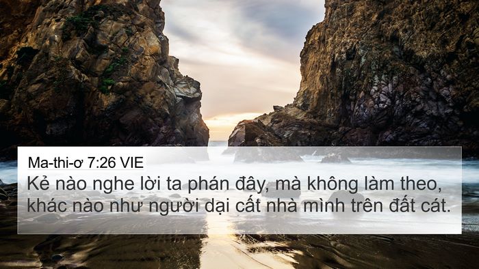 Ma-thi-ơ 7:26 VIE Bible Verse Image