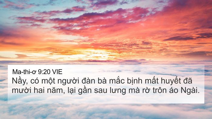 Ma-thi-ơ 9:20 VIE Bible Verse Image