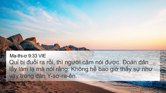 Ma-thi-ơ 9:33 VIE Bible Verse Image