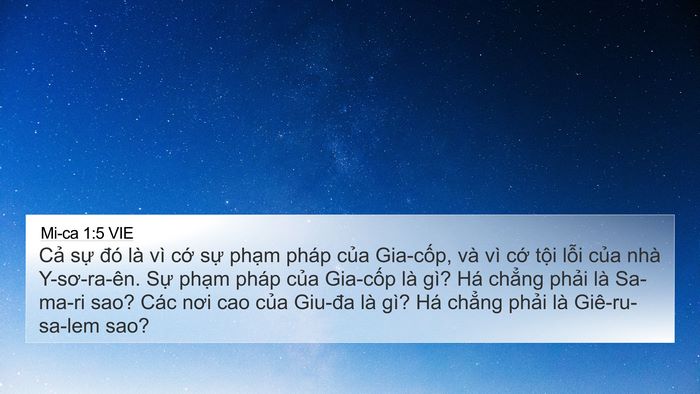 Mi-ca 1:5 VIE Bible Verse Image