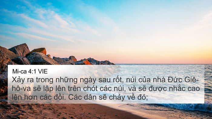 Mi-ca 4:1 VIE Bible Verse Image