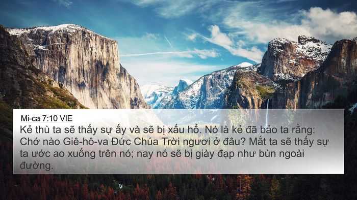 Mi-ca 7:10 VIE Bible Verse Image