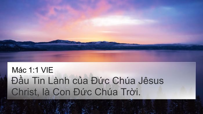 Mác 1:1 VIE Bible Verse Image