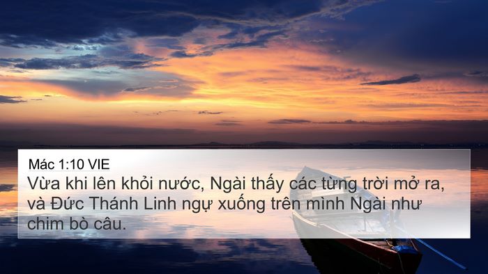 Mác 1:10 VIE Bible Verse Image
